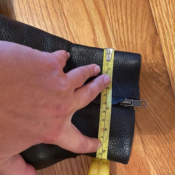 UGG | cosima black leather studded high heel ankle boots 8 - Picture 12 of 15